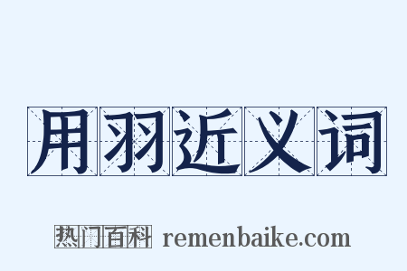 用羽近义词是什么意思的图片